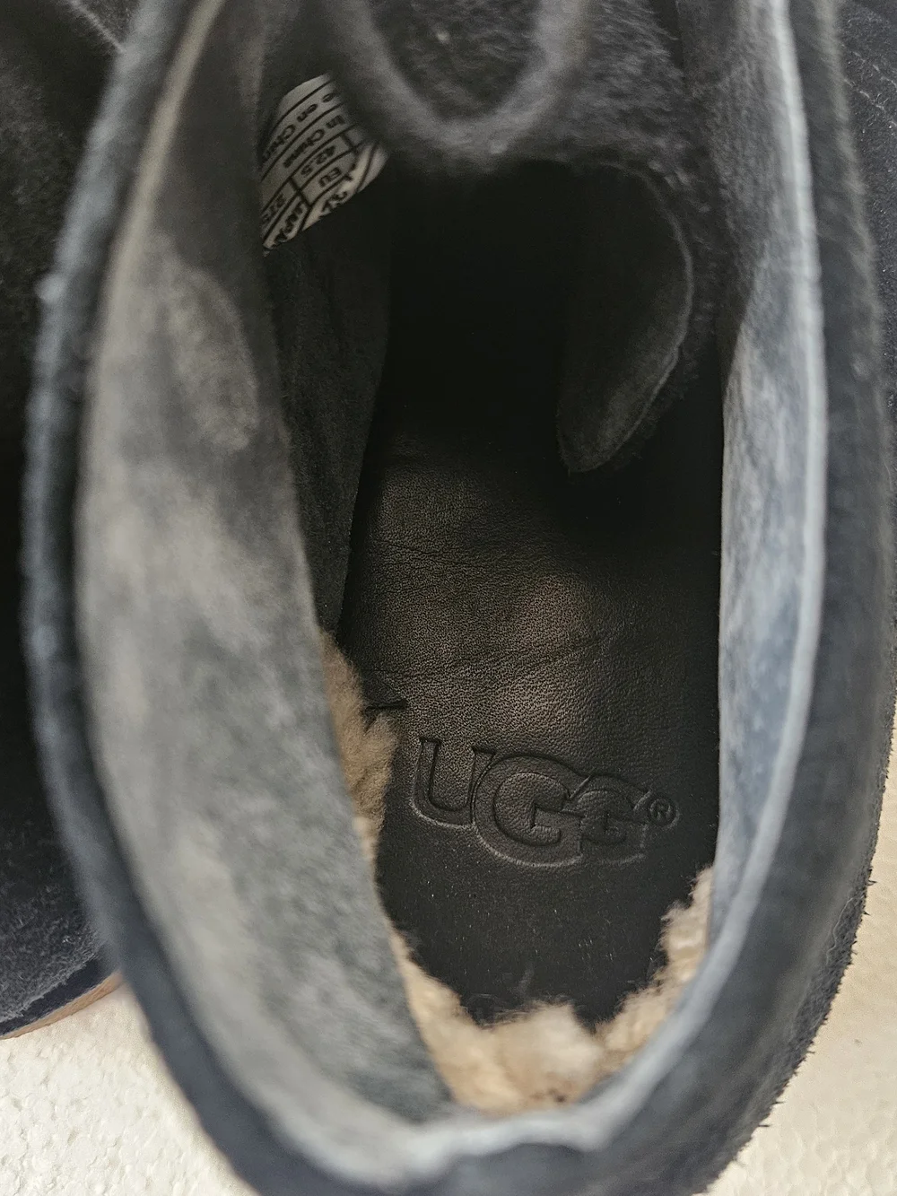 UGG Black Suede Chukka Boots with Crepe Sole Men's Size 9.5M
